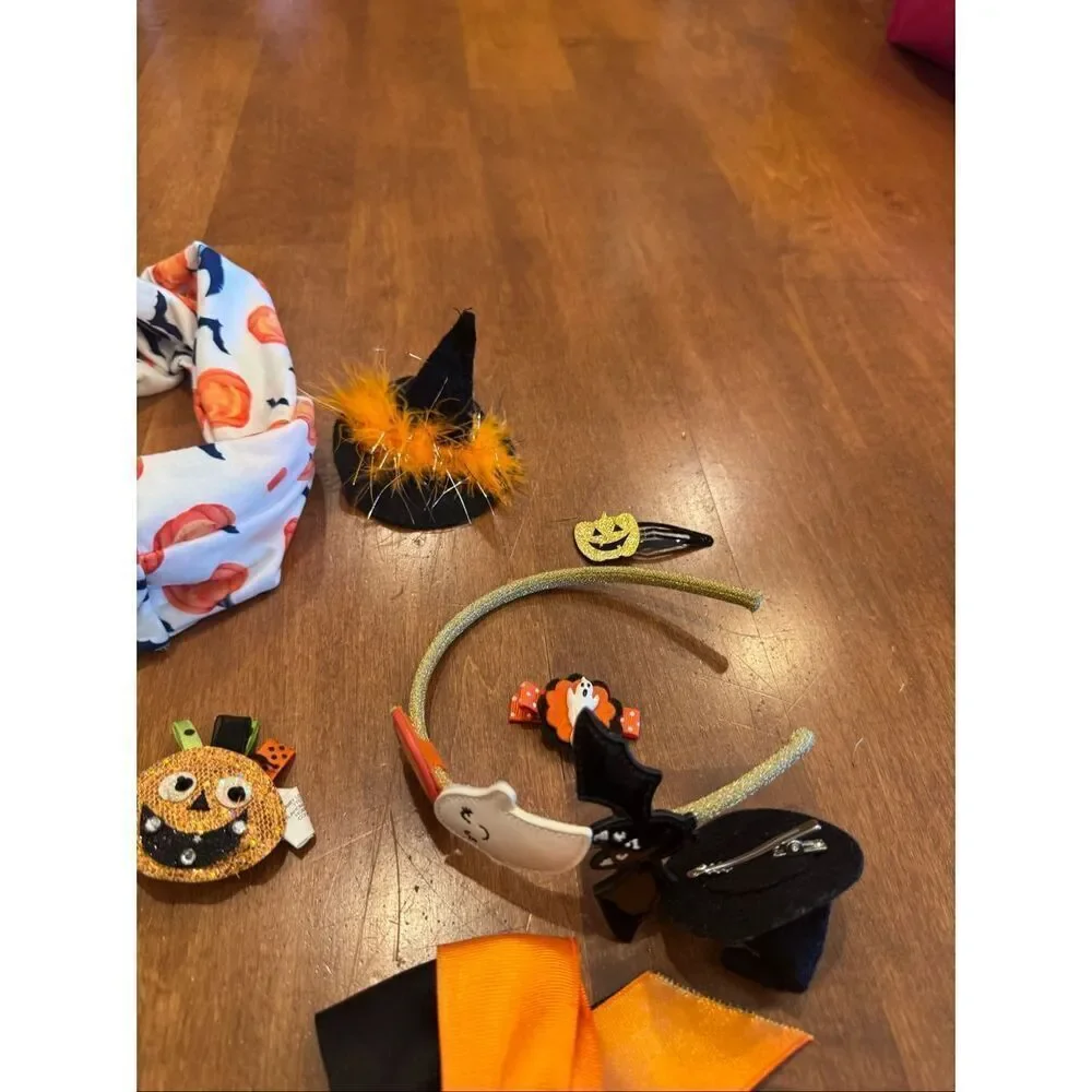 Girls Halloween/fall hair accessory bundle